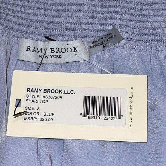 NWT Ramy Brook Shari Blue Layered Top Small - Picture 9 of 12